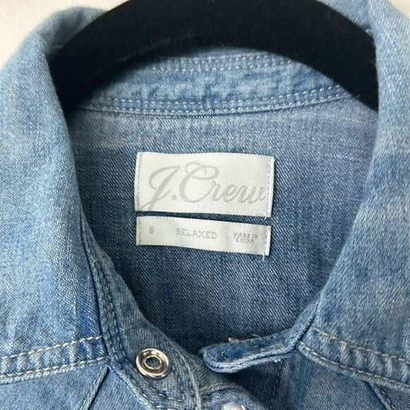 J. Crew Relaxed Fit Denim Shirt S - Picture 6 of 8